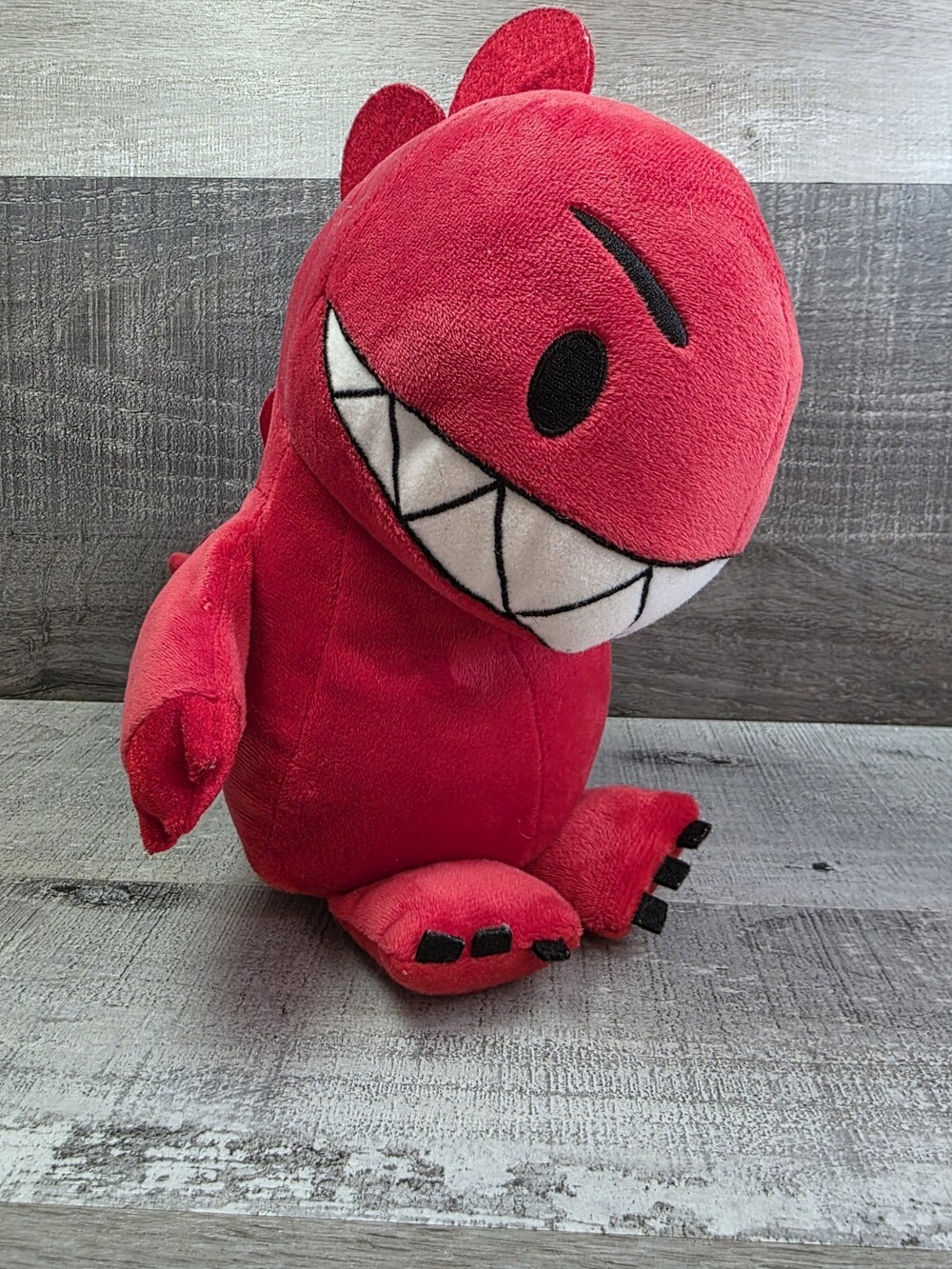 Kohls Cares Plush Dinosaur VS Bedtime Red Stuffed Animal 11" Dino Big Teeth g66